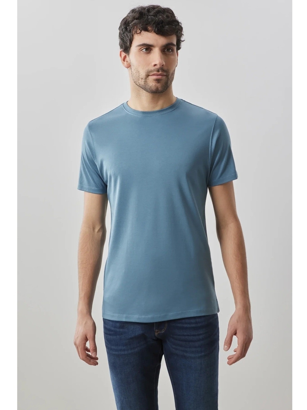 NWT Robert Barakett Georgia Tee in Coronet Blue